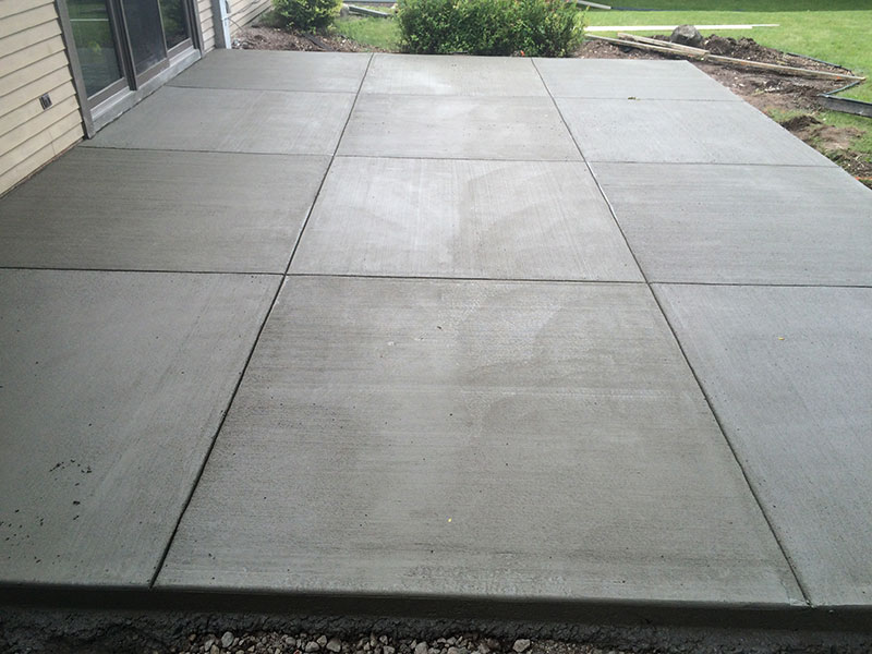 Concrete patio project in Lander, Wyoming